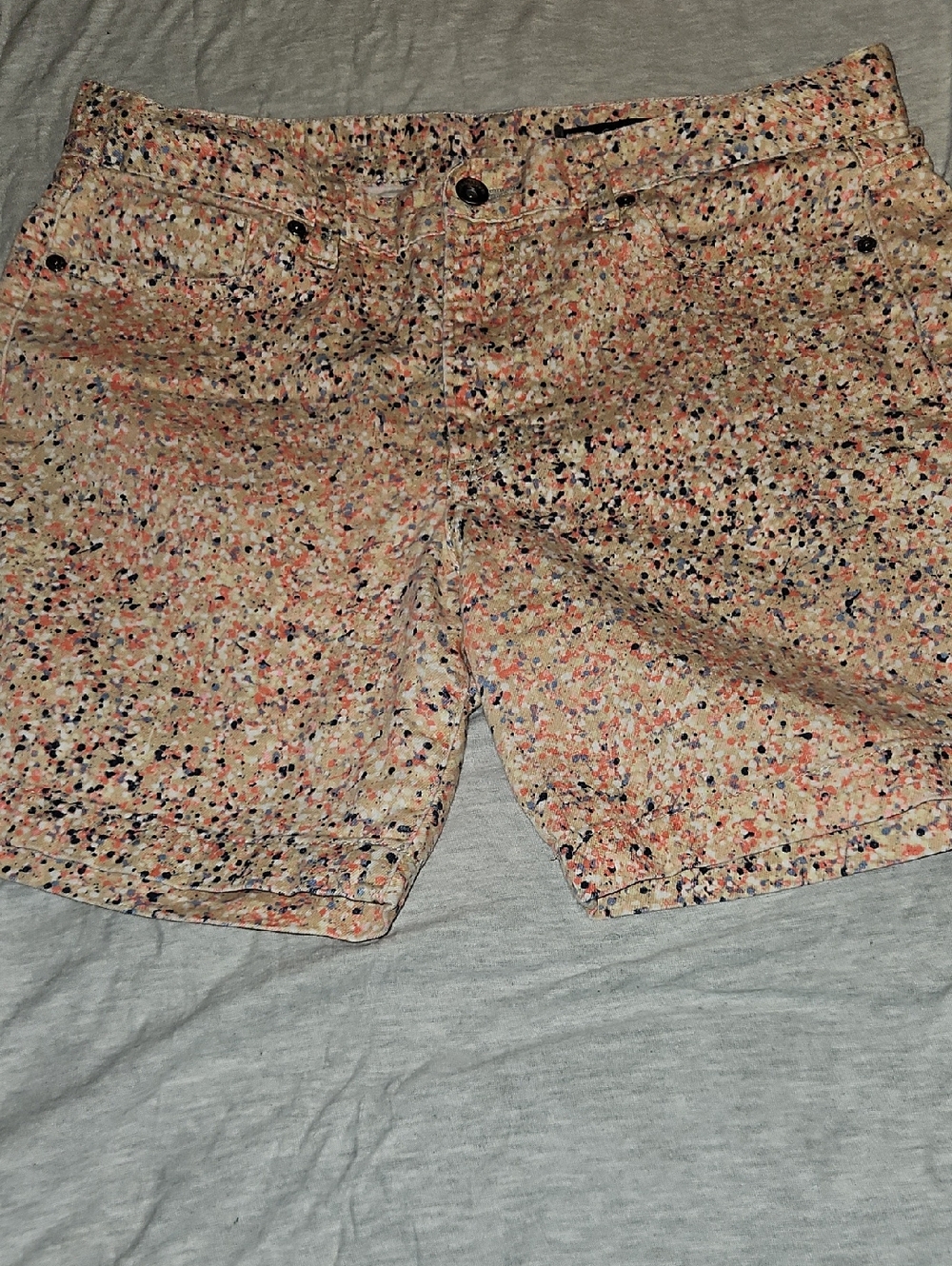 Calvin Klein Jeans Cream Speckled Print Shorts Size8/29